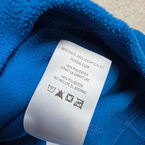 Patagonia Sweater Mens M Reg Blue Fleece Quarter Zip Pullover Hiking Comfort - Picture 6 of 9